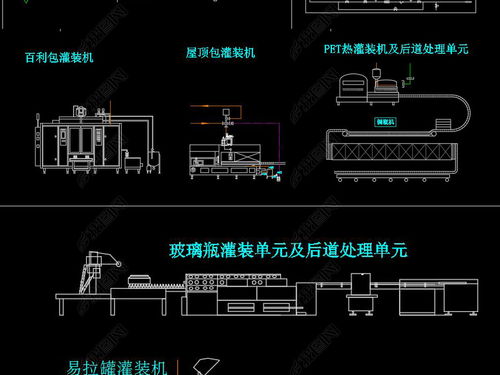 食品飲料生產加工設備CAD圖紙設計與平面圖下載指南